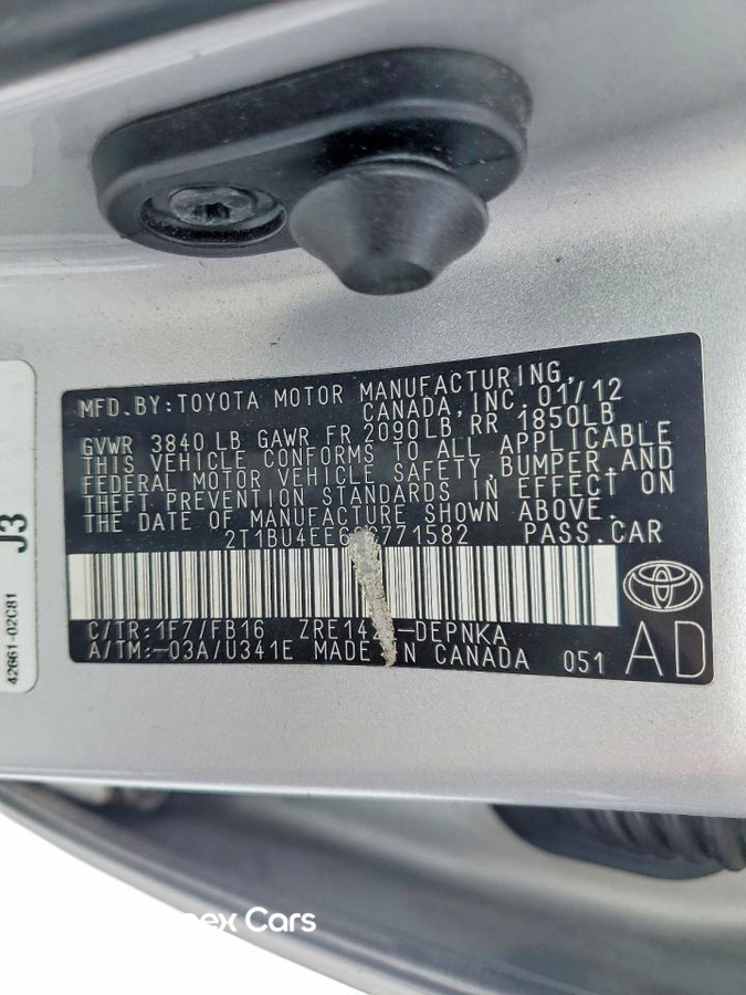 Toyota Corolla 2012