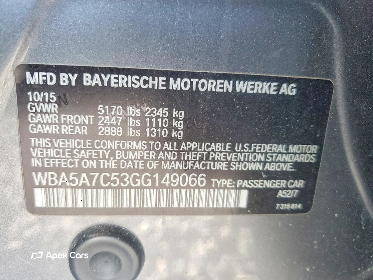 BMW Series 5 2016