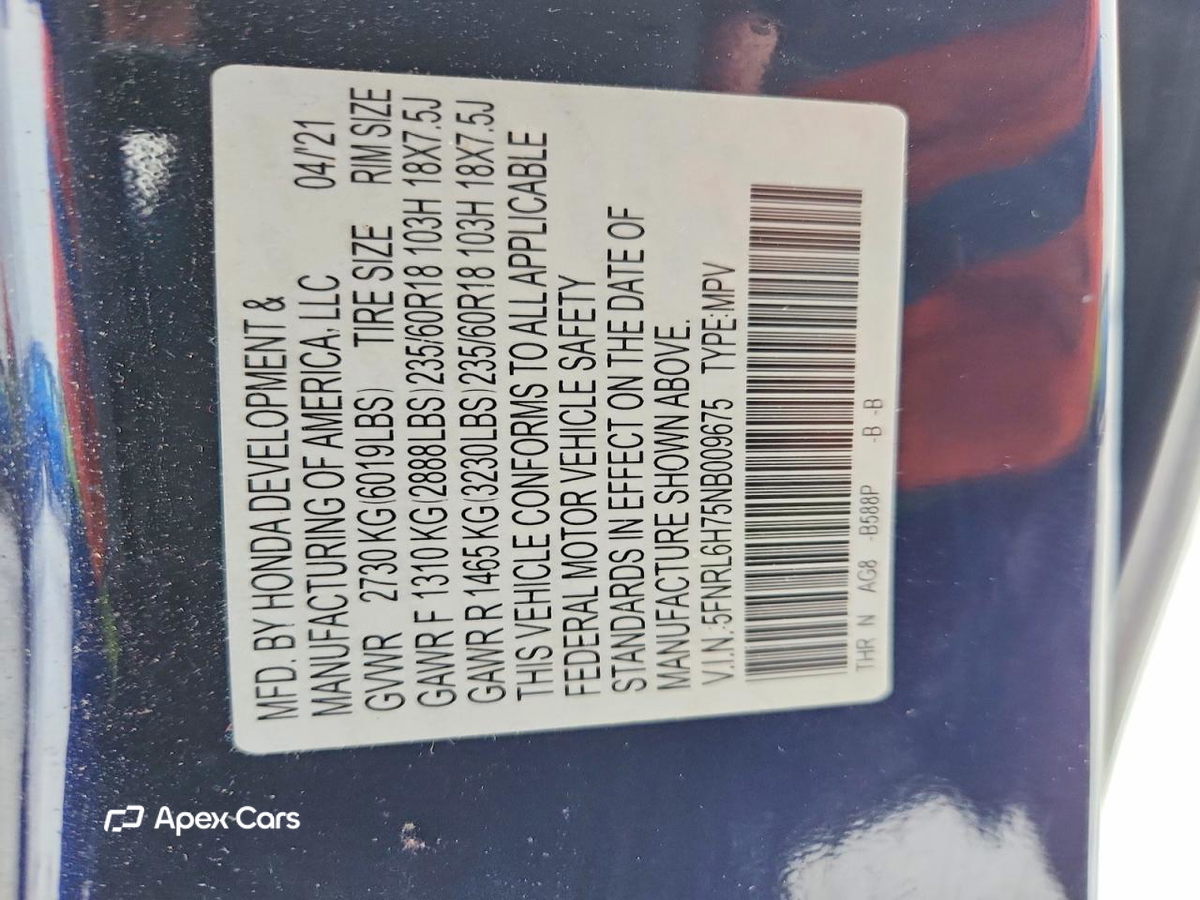 Honda Odyssey 2022