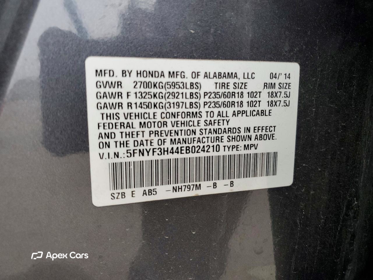 Honda Pilot 2014