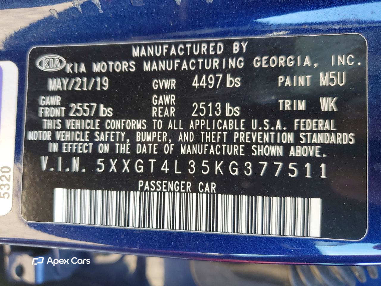 Kia Optima 2019