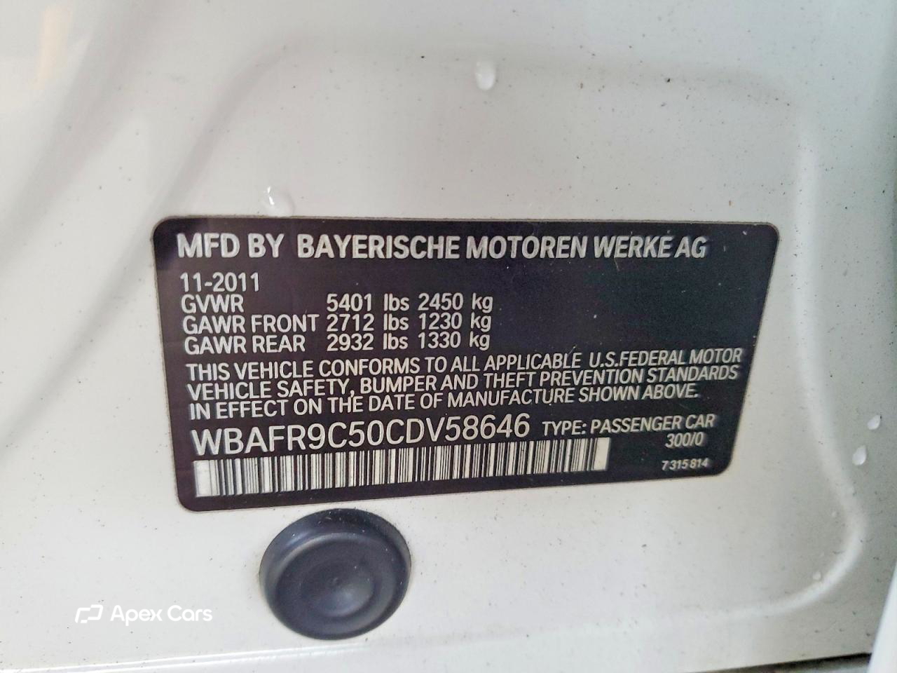 BMW Series 5 2012