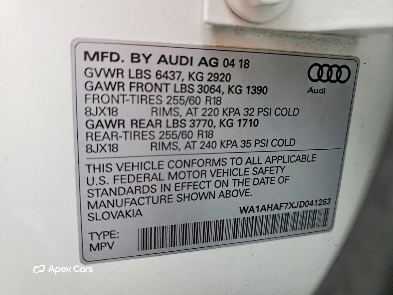 Audi Q7 2018