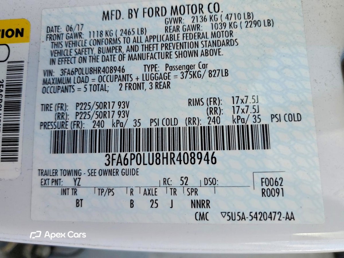 Ford Fusion 2017