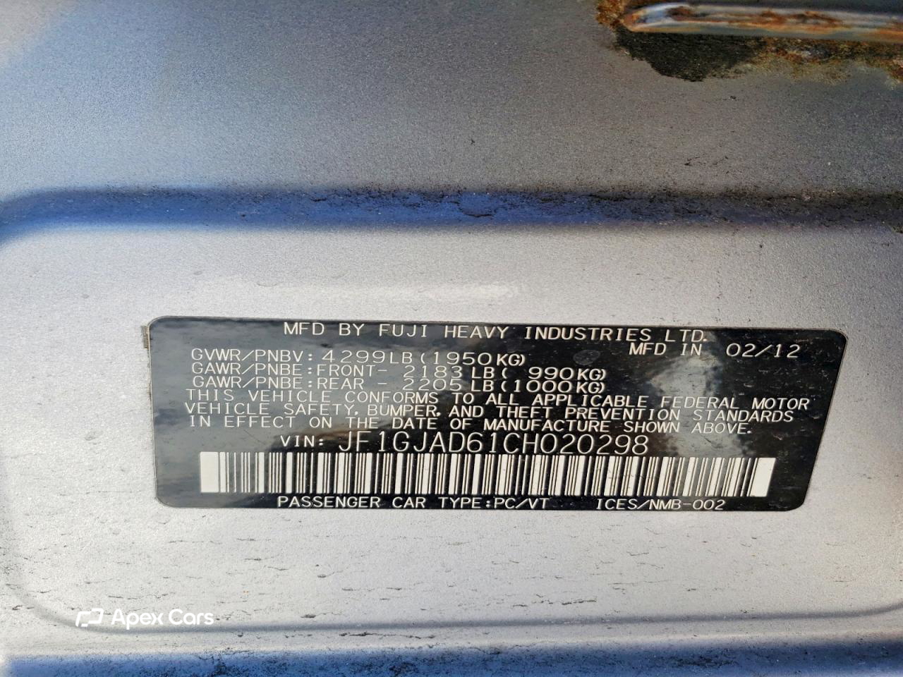 Subaru Impreza 2012