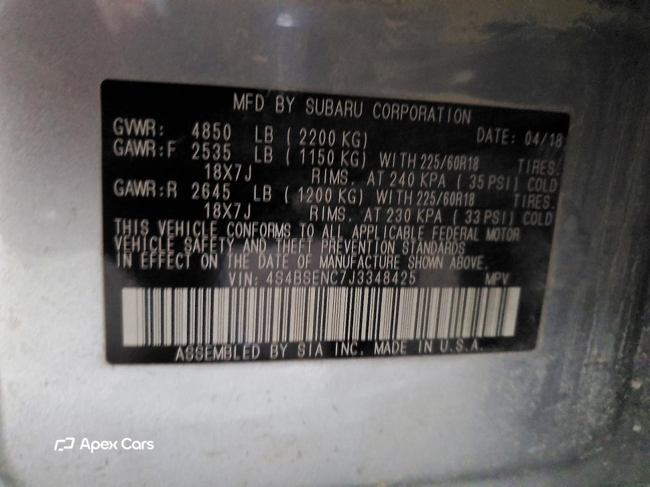 Subaru Outback 2018