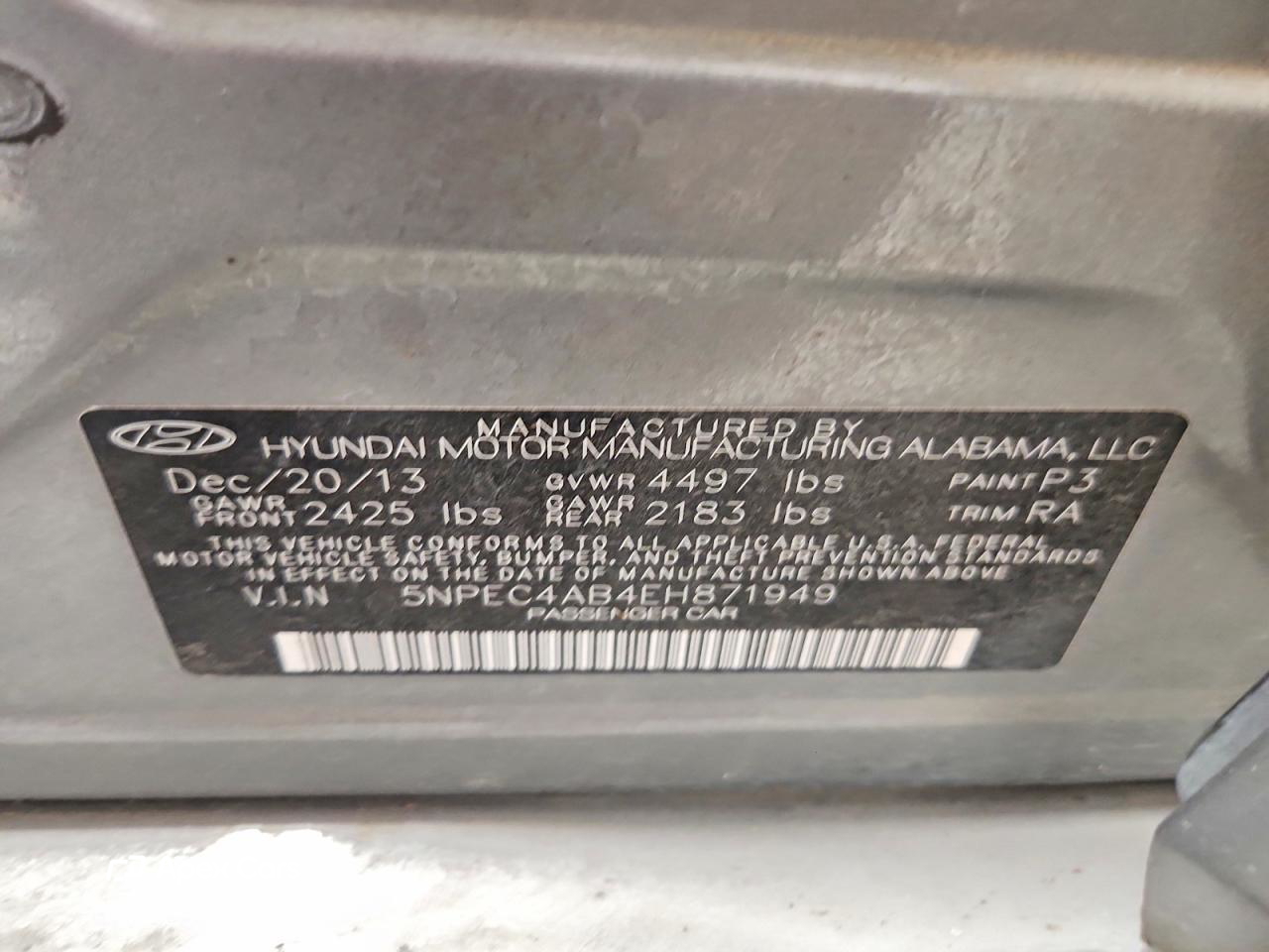 Hyundai Sonata 2014