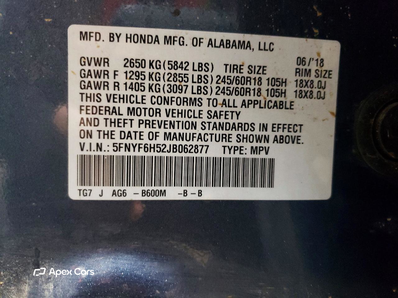 Honda Pilot 2018