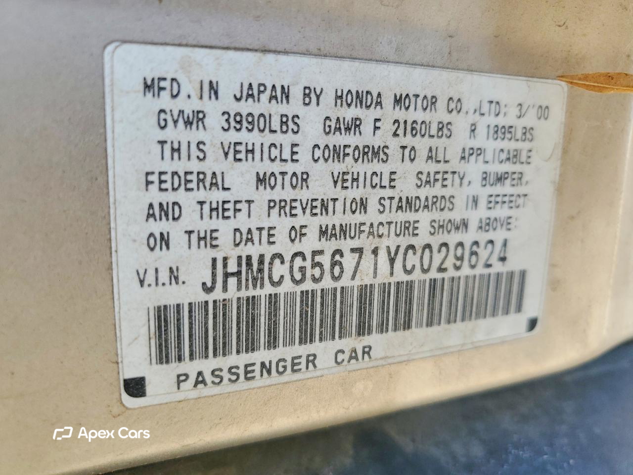 Honda Accord 2000