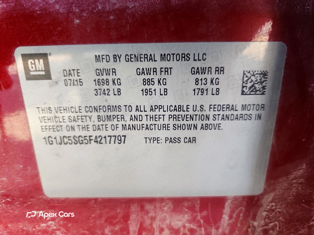 Chevrolet Sonic 2015