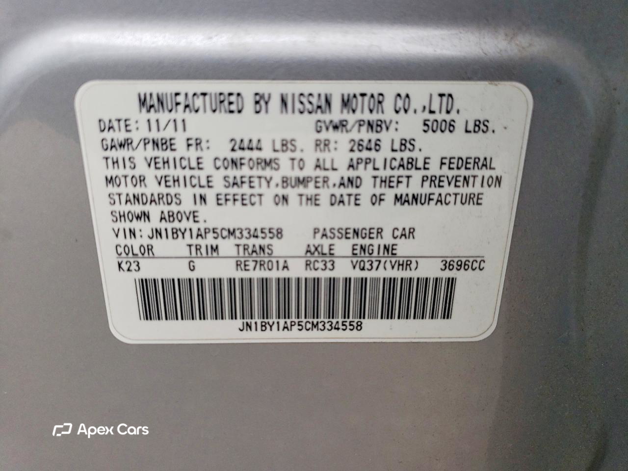 Infiniti M 2012