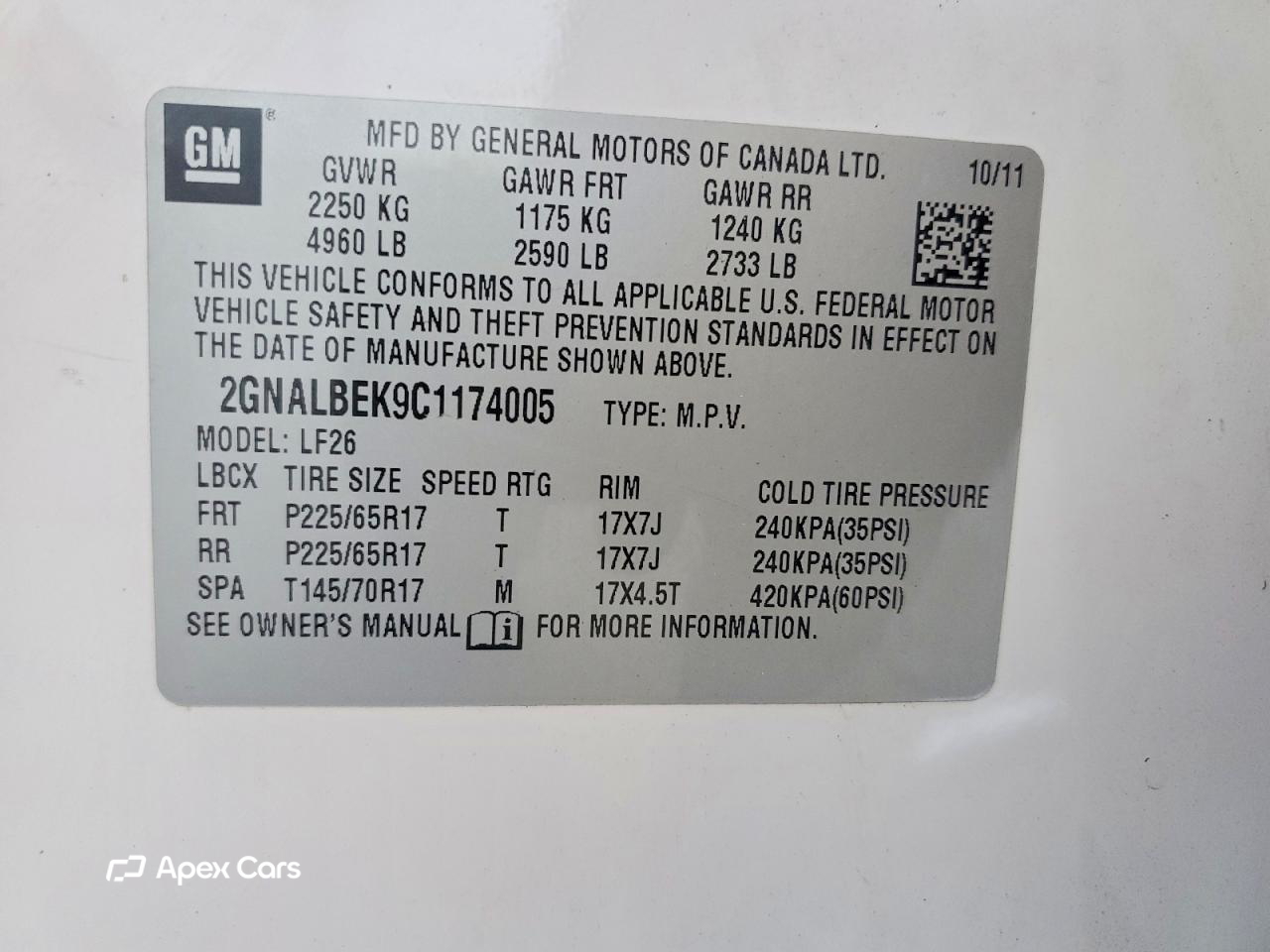 Chevrolet Equinox 2012