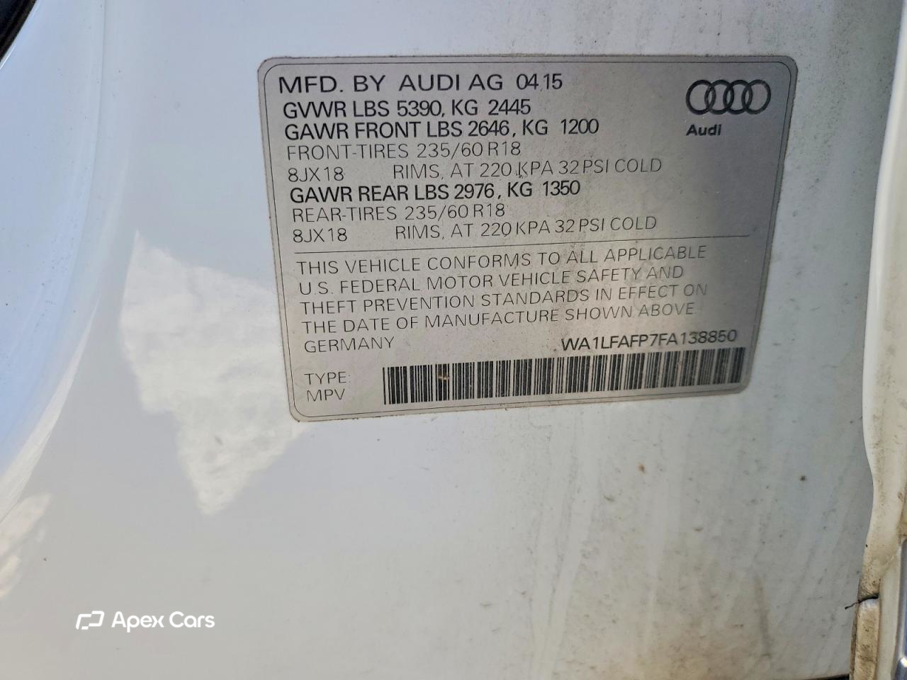 Audi Q5 2015