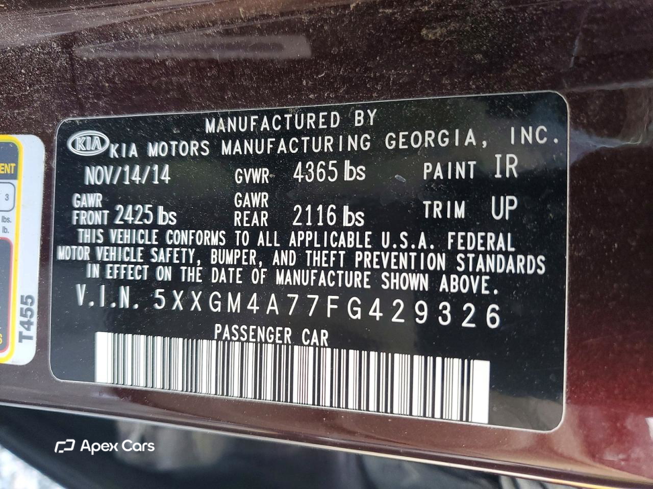 Kia Optima 2015