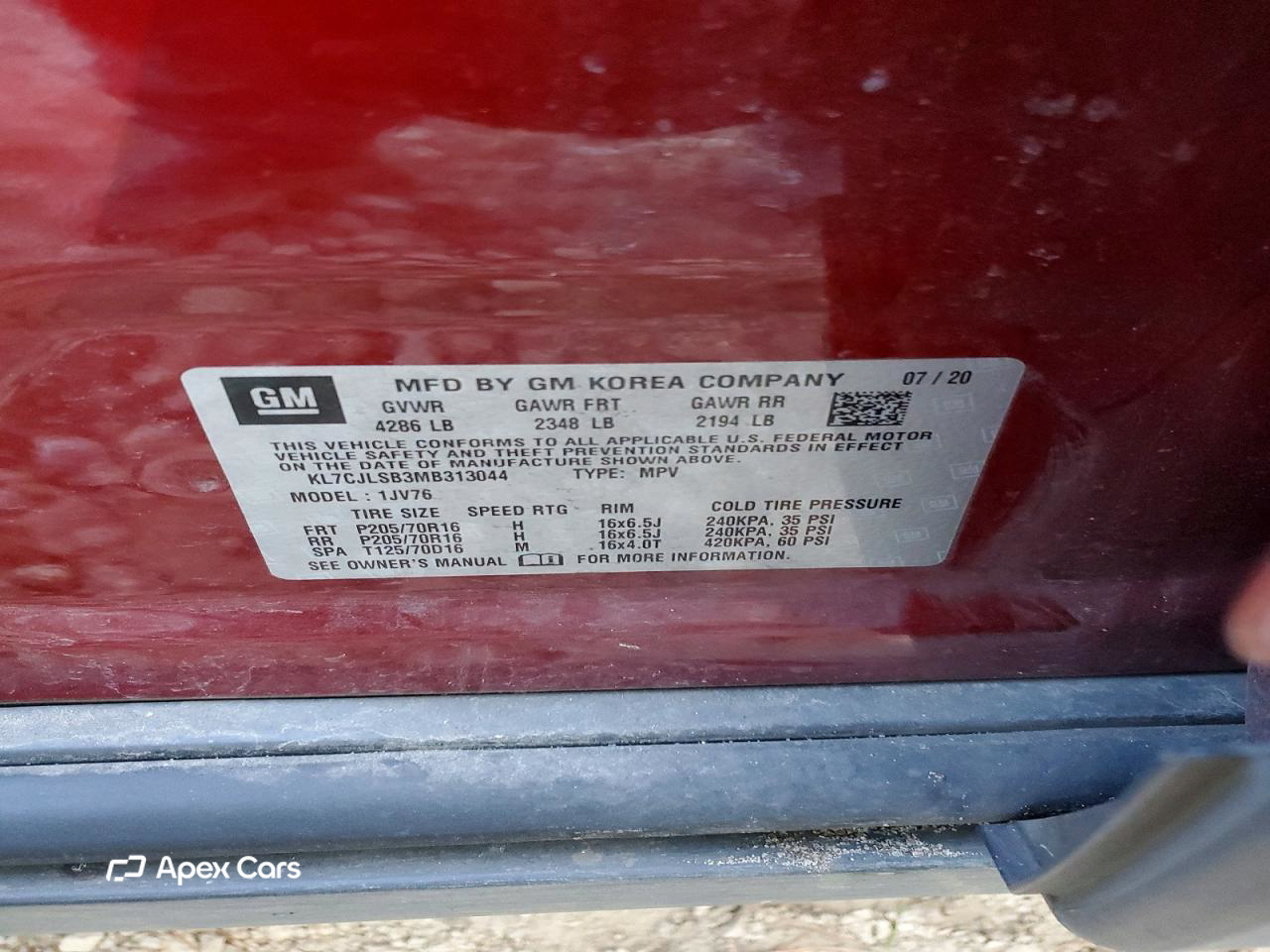 Chevrolet Trax 2021