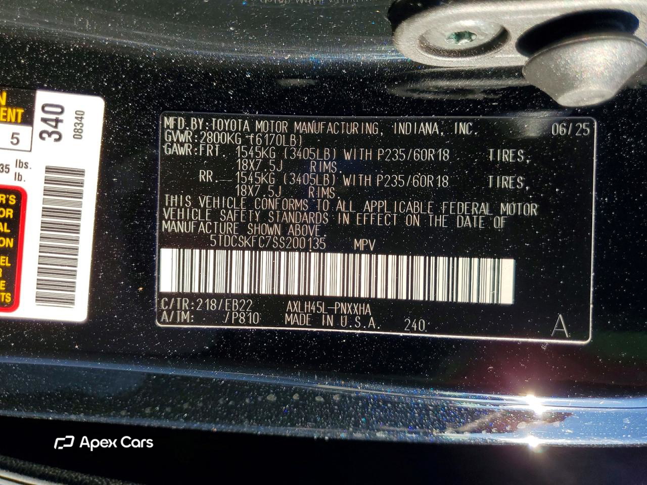 Toyota Sienna 2025
