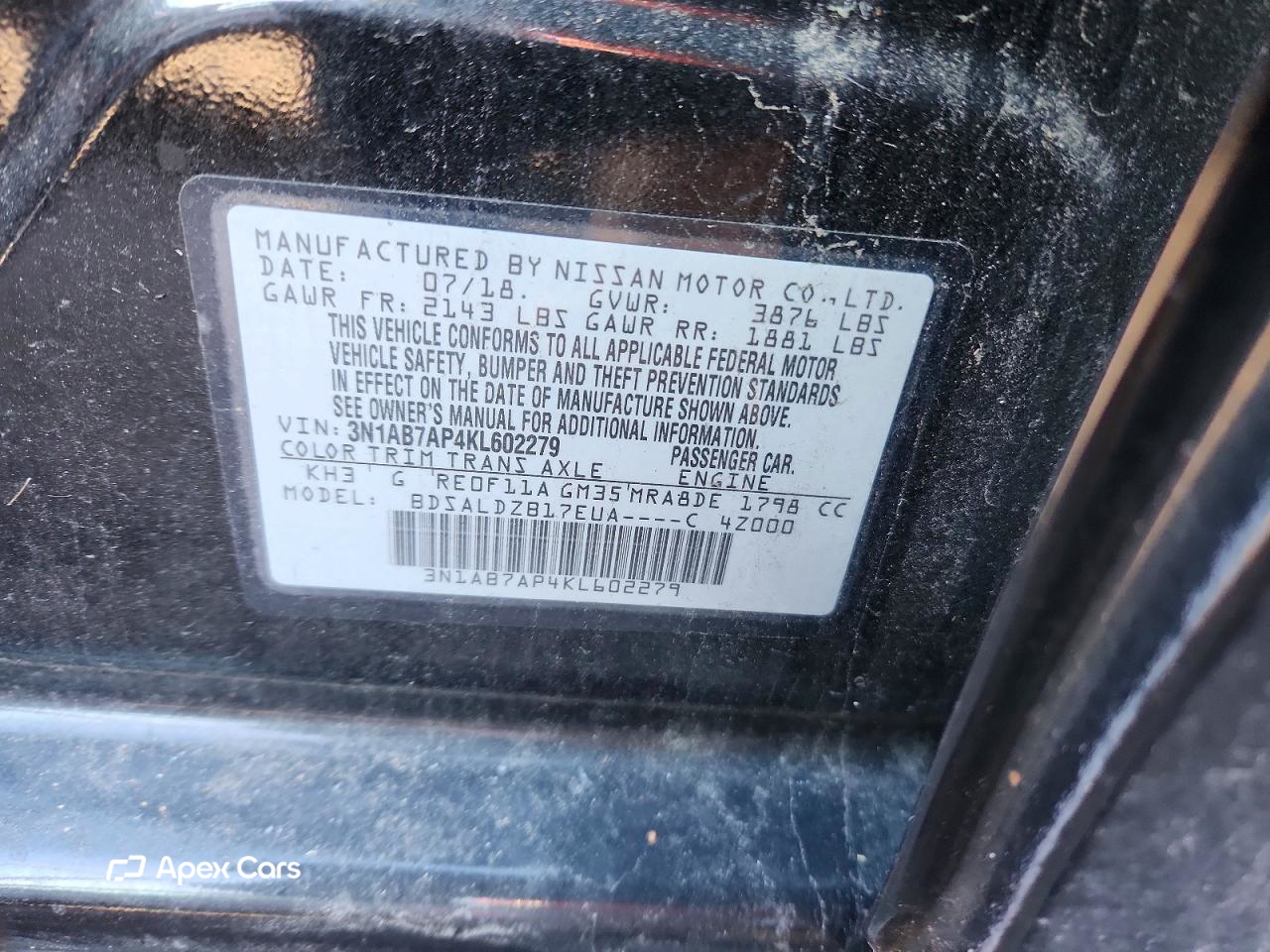 Nissan Sentra 2019