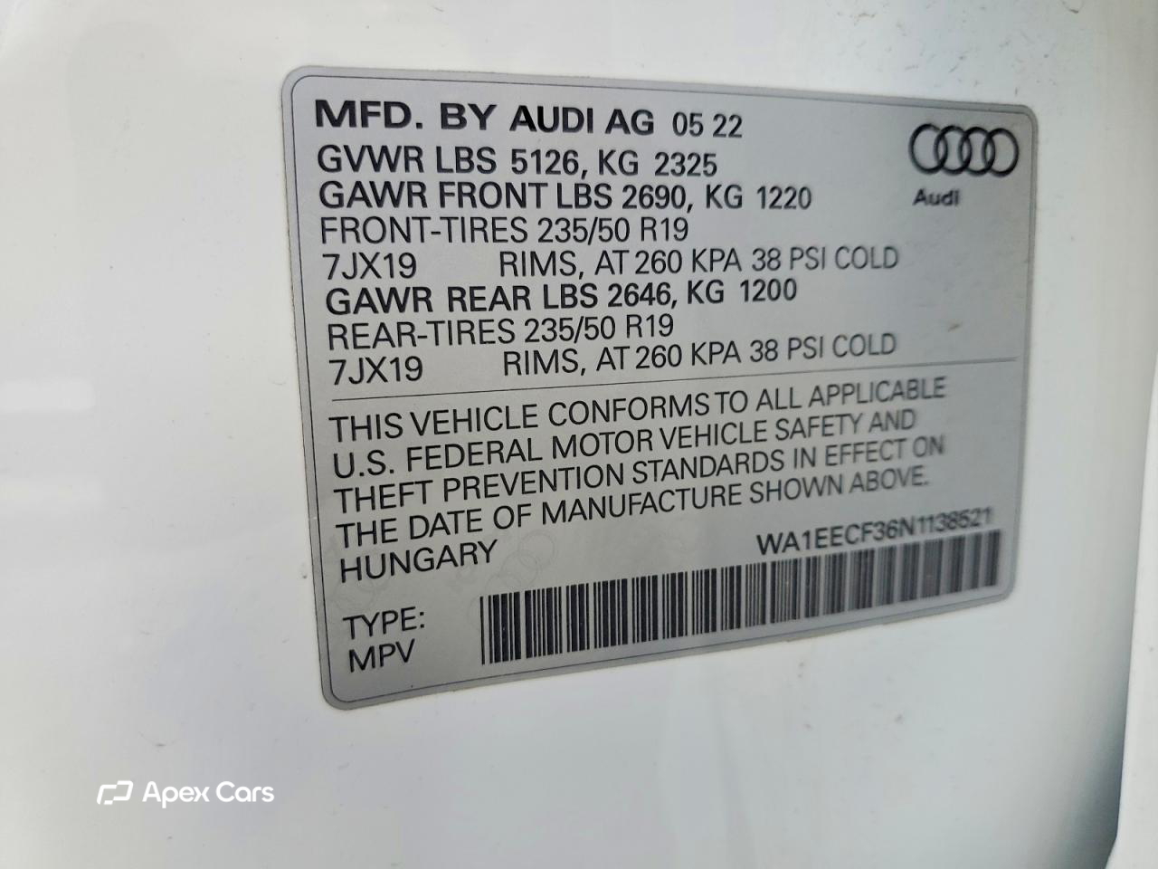 Audi Q3 2022