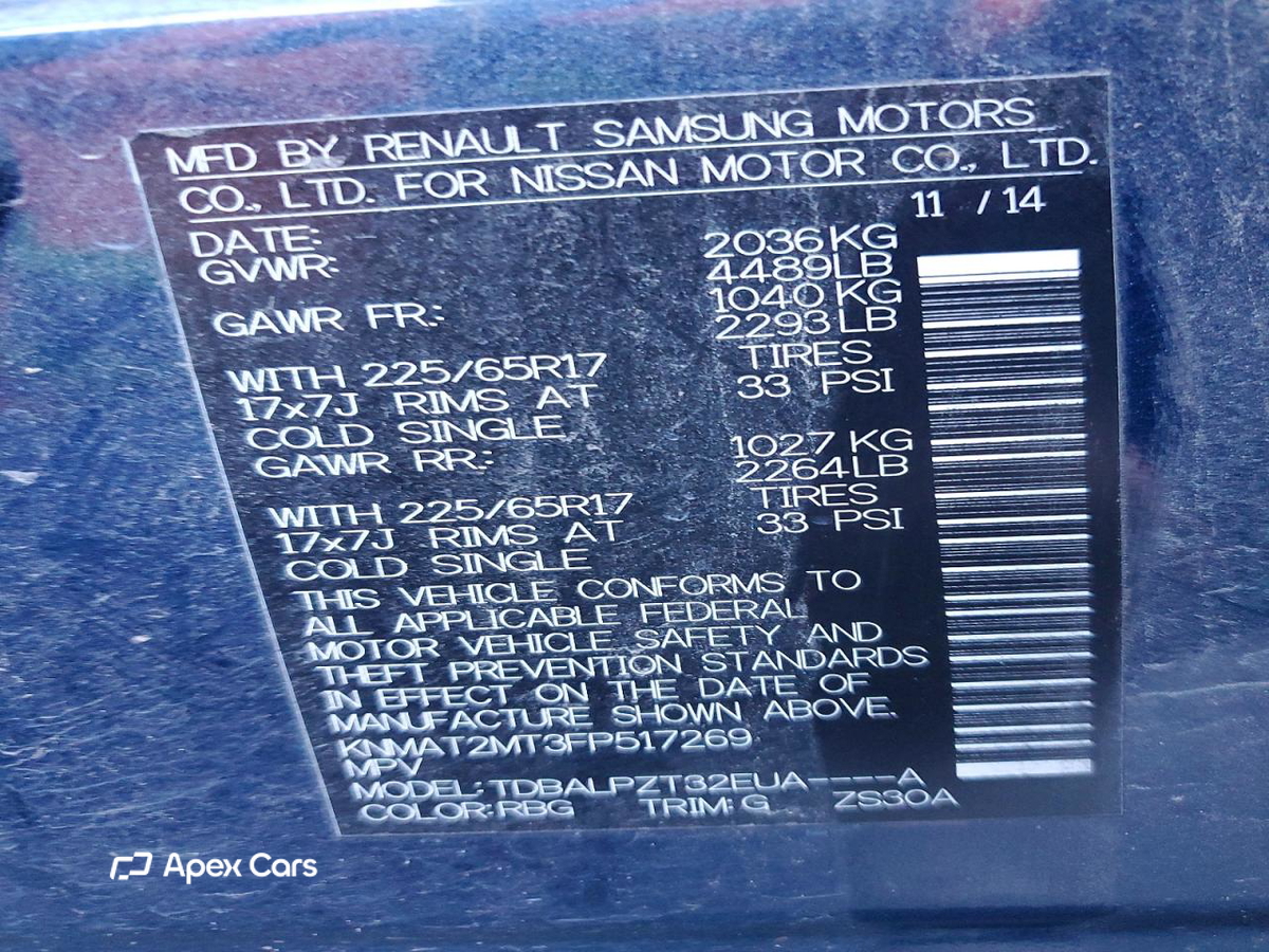 Nissan Rogue 2015