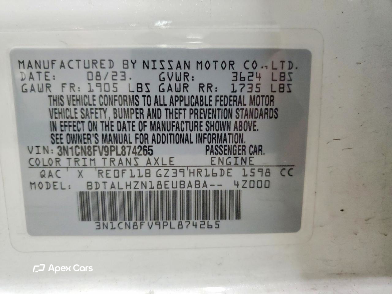 Nissan Versa 2023