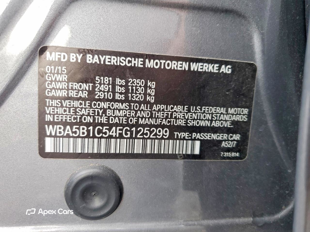 BMW Series 5 2015