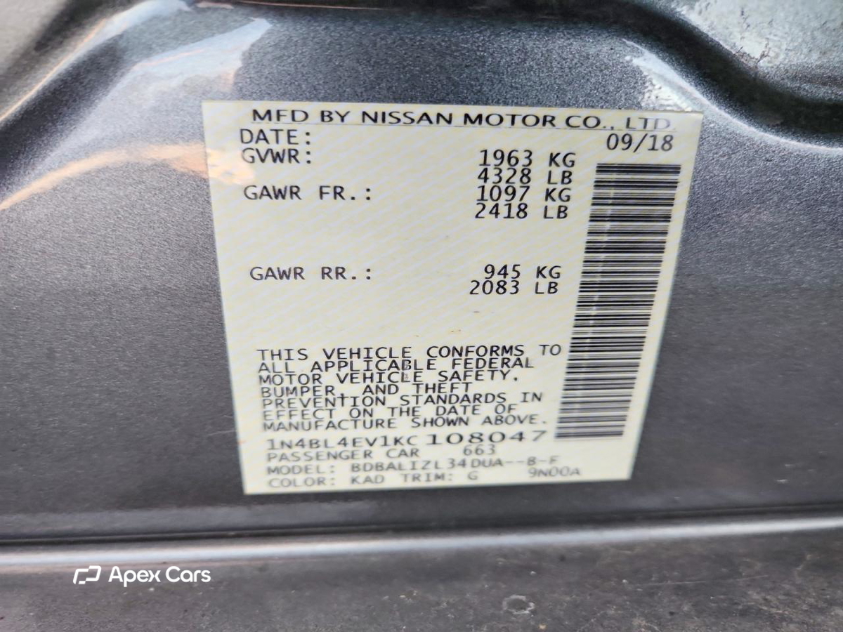 Nissan Altima 2019