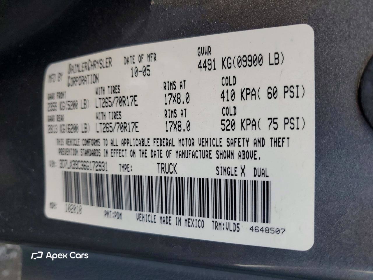 Dodge RAM 2006