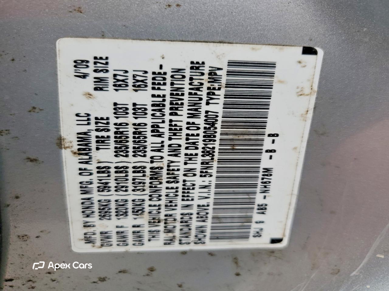 Honda Odyssey 2009