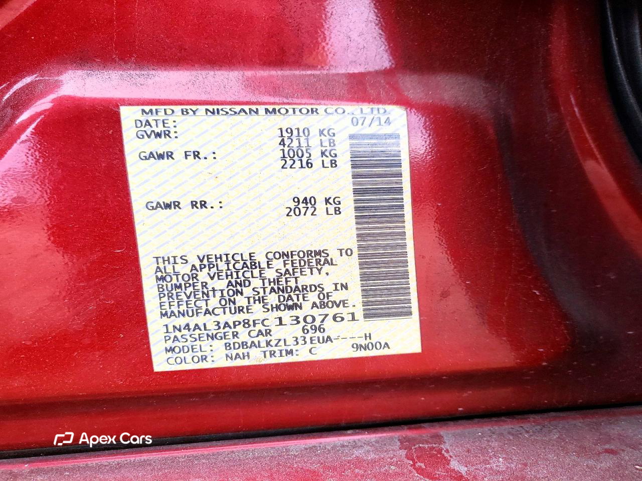 Nissan Altima 2015