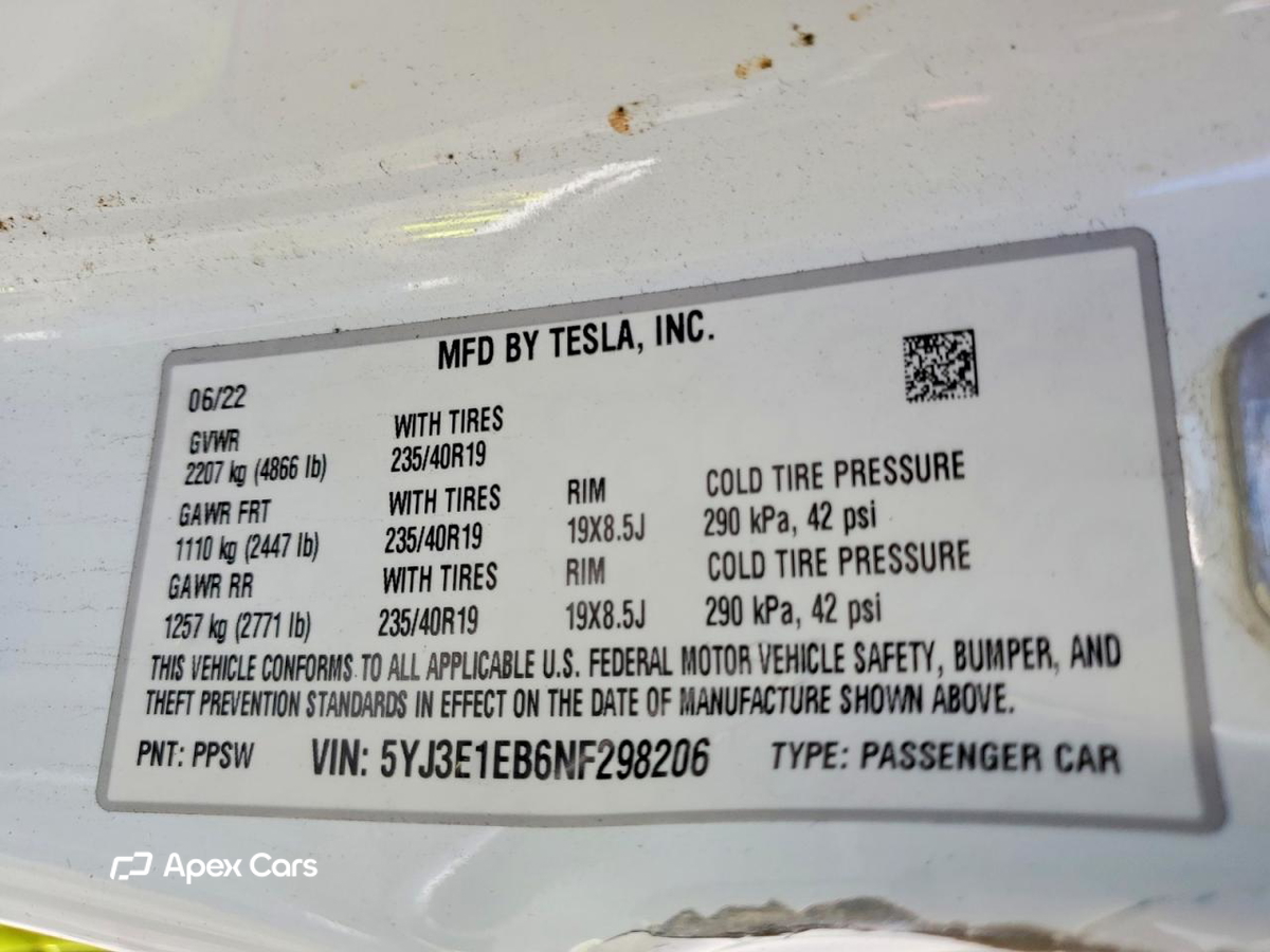 Tesla Model 3 2022