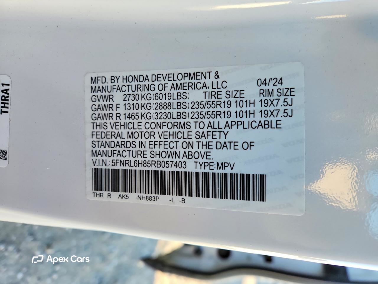Honda Odyssey 2024