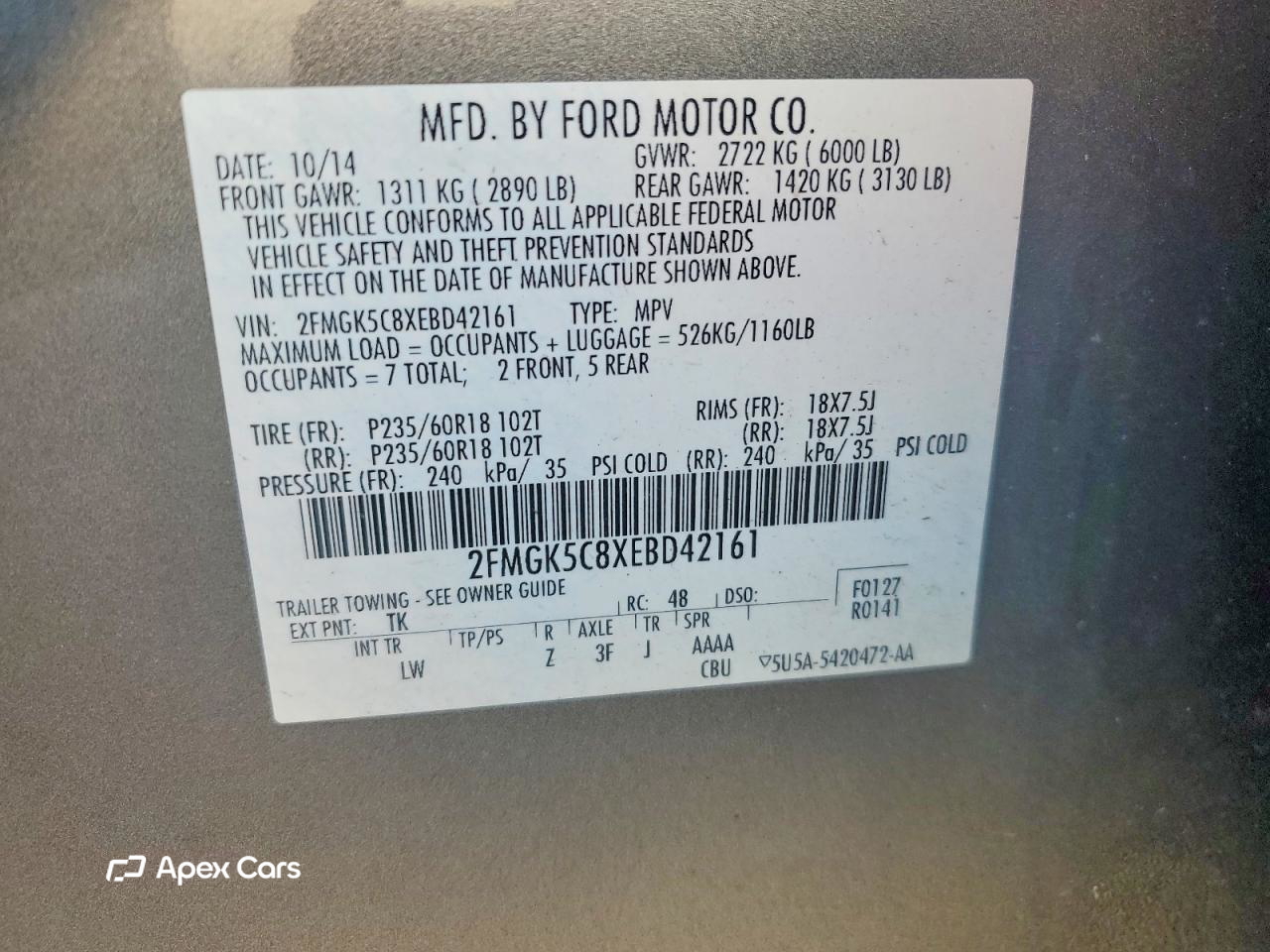 Ford Flex 2014