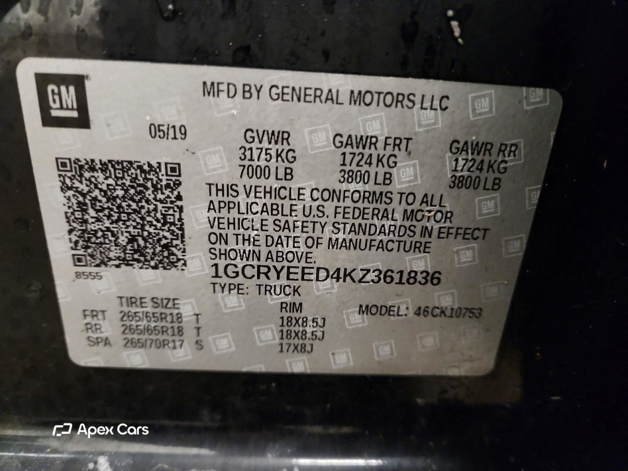 Chevrolet Silverado 2019