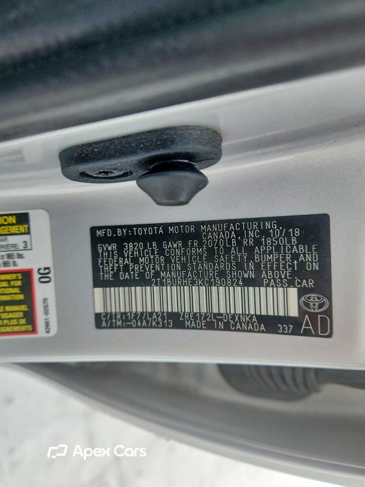 Toyota Corolla 2019