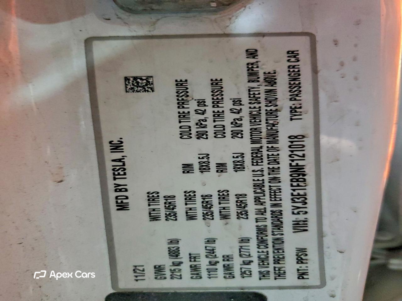 Tesla Model 3 2022