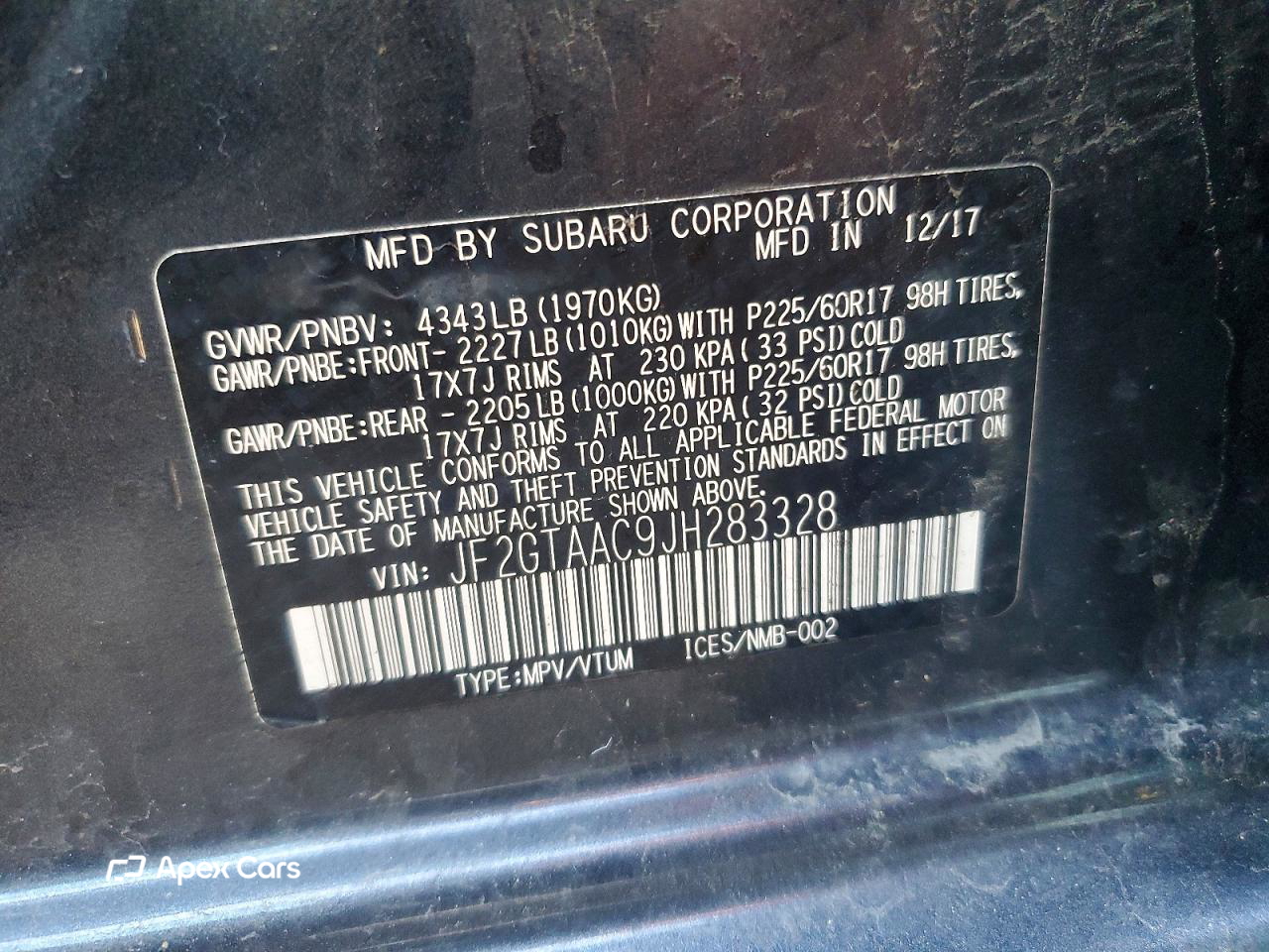 Subaru XV 2018