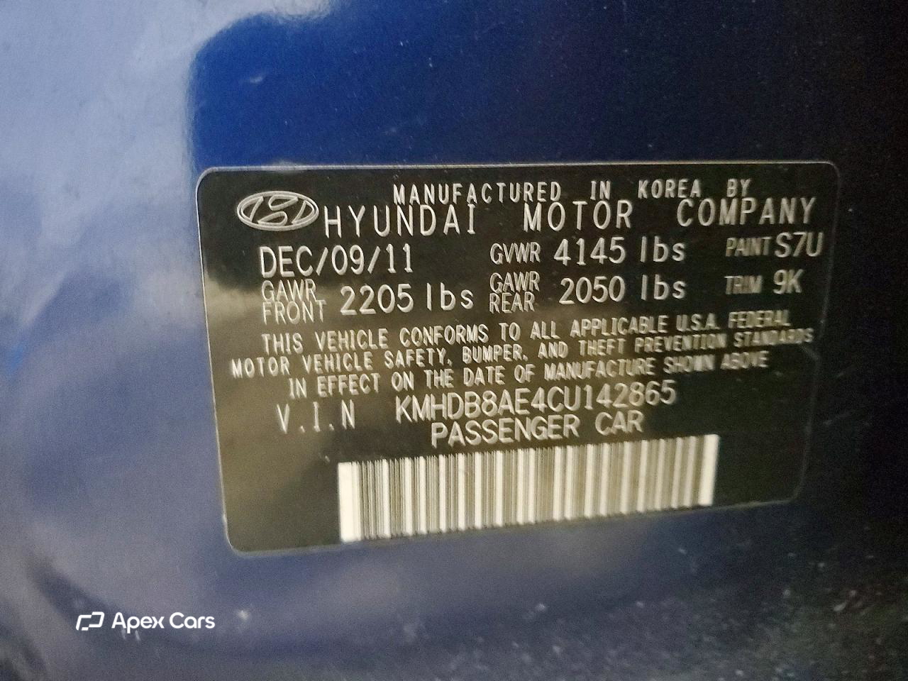 Hyundai Elantra 2012