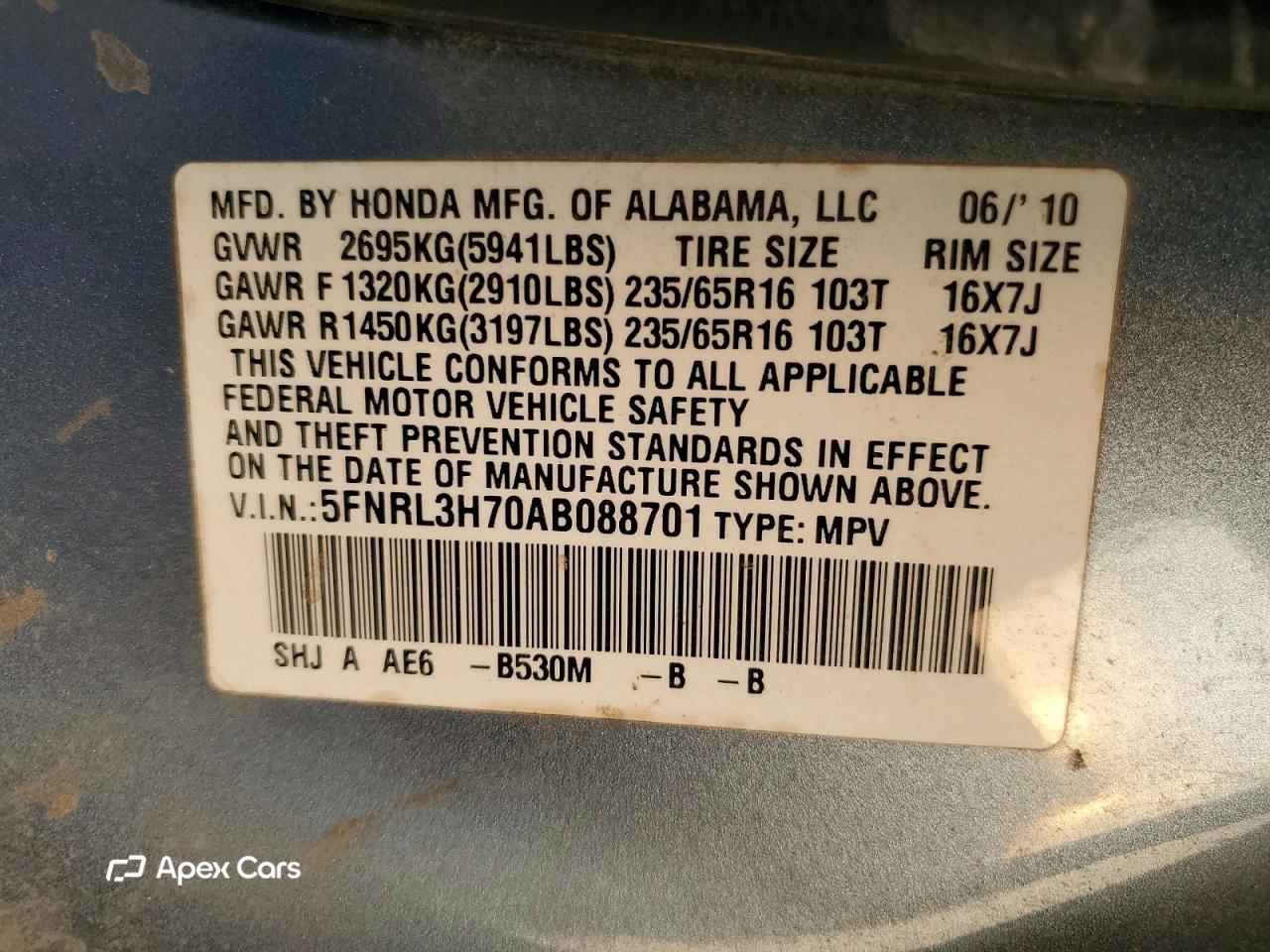 Honda Odyssey 2010