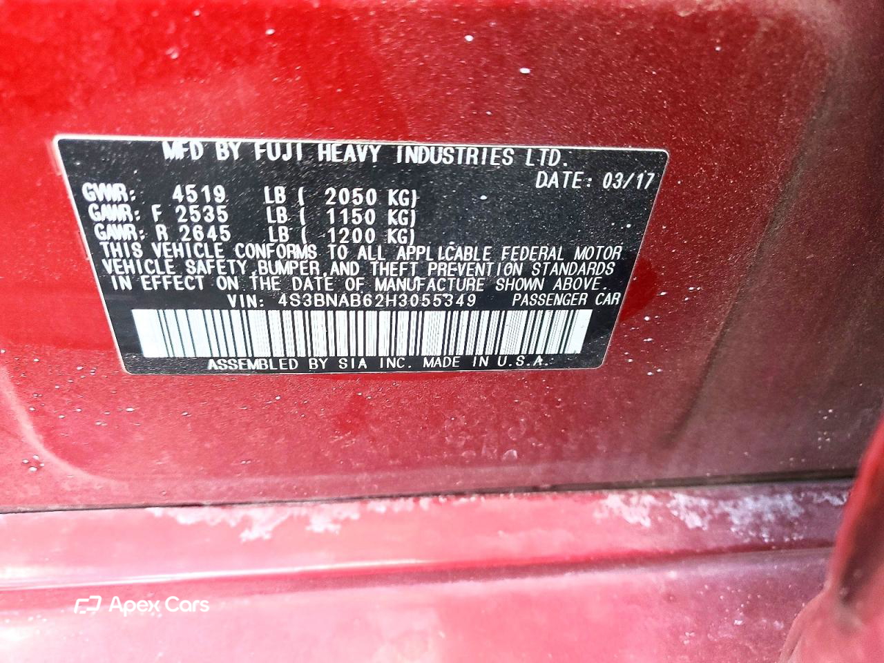 Subaru Legacy 2017