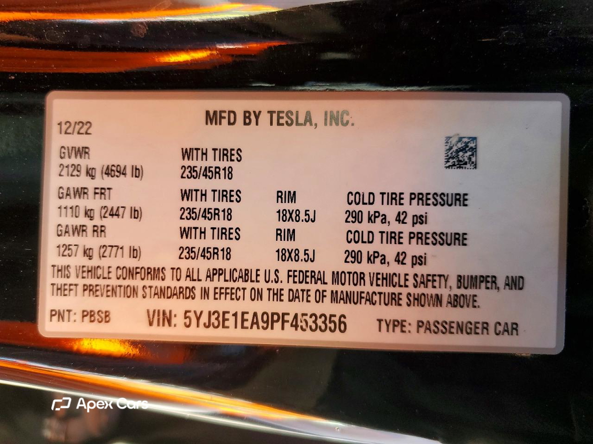Tesla Model 3 2023