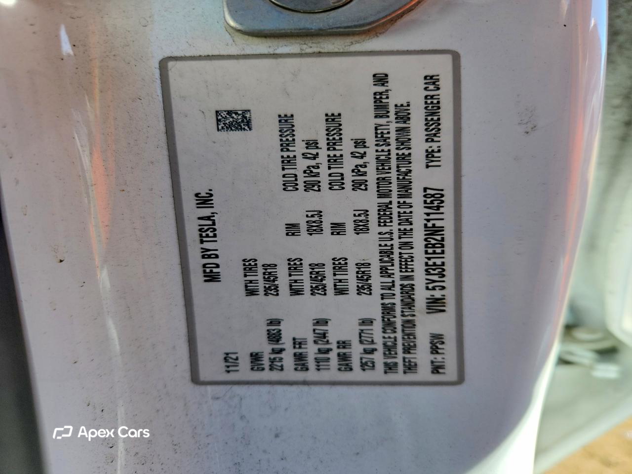 Tesla Model 3 2022