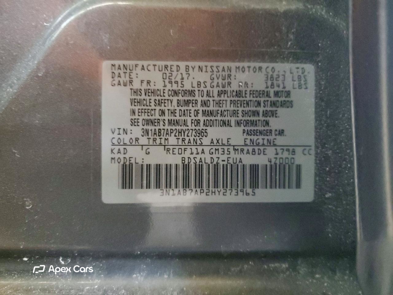 Nissan Sentra 2017