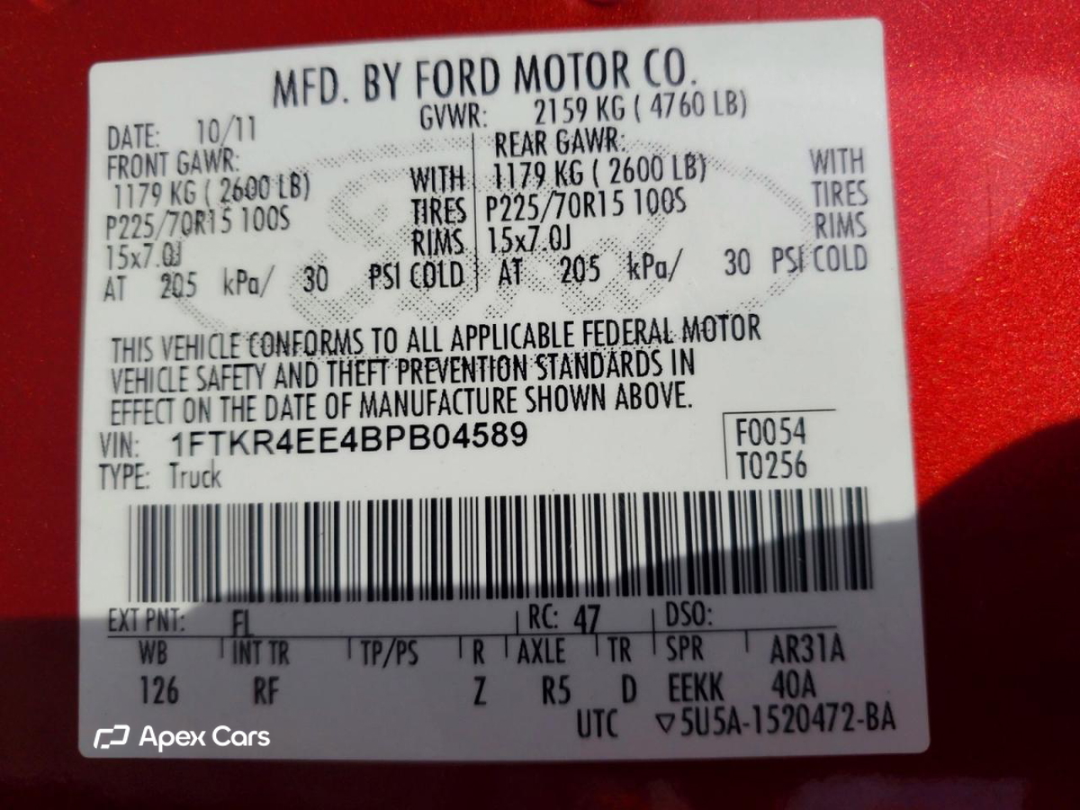 Ford Ranger 2011