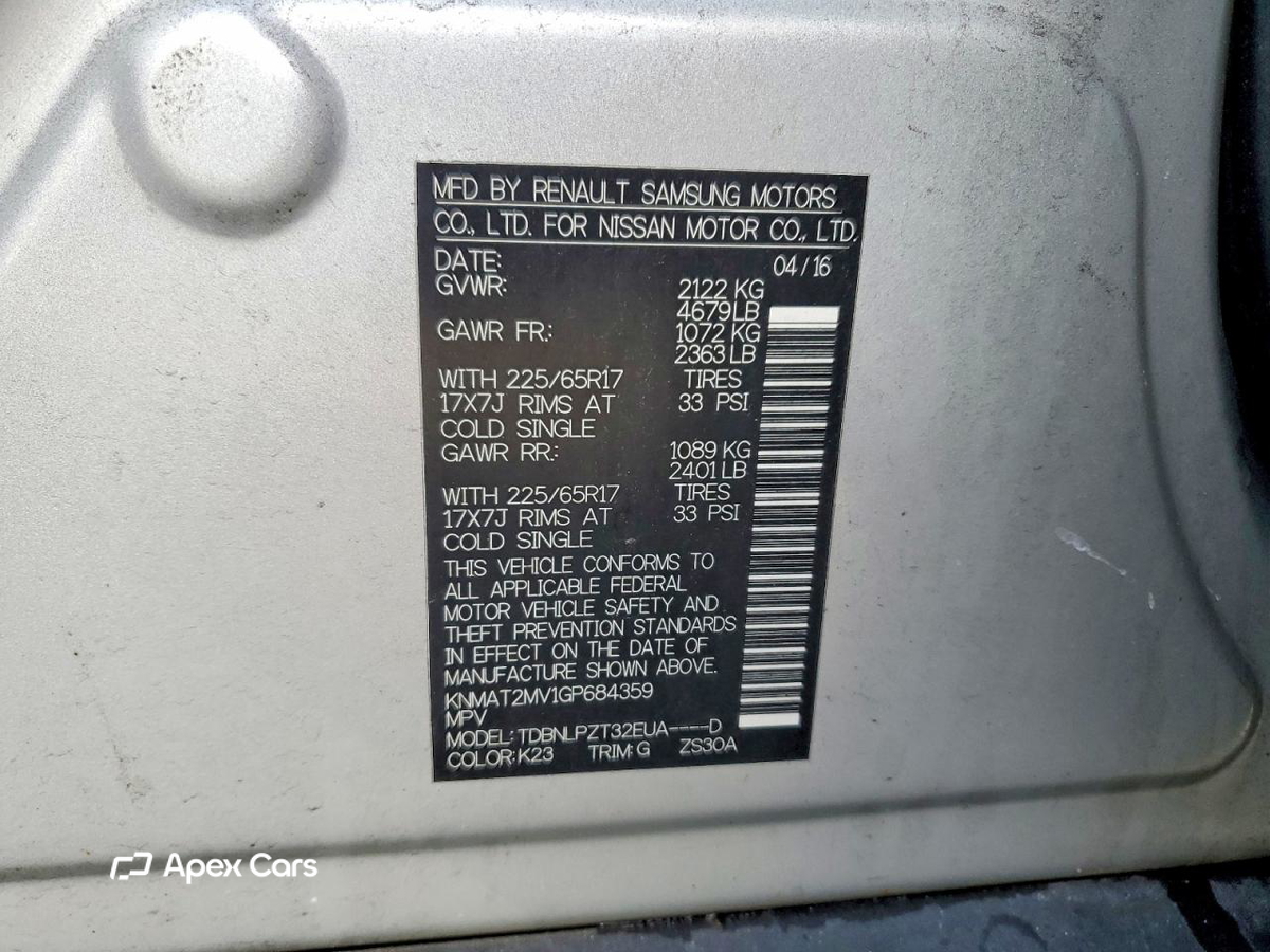 Nissan Rogue 2016