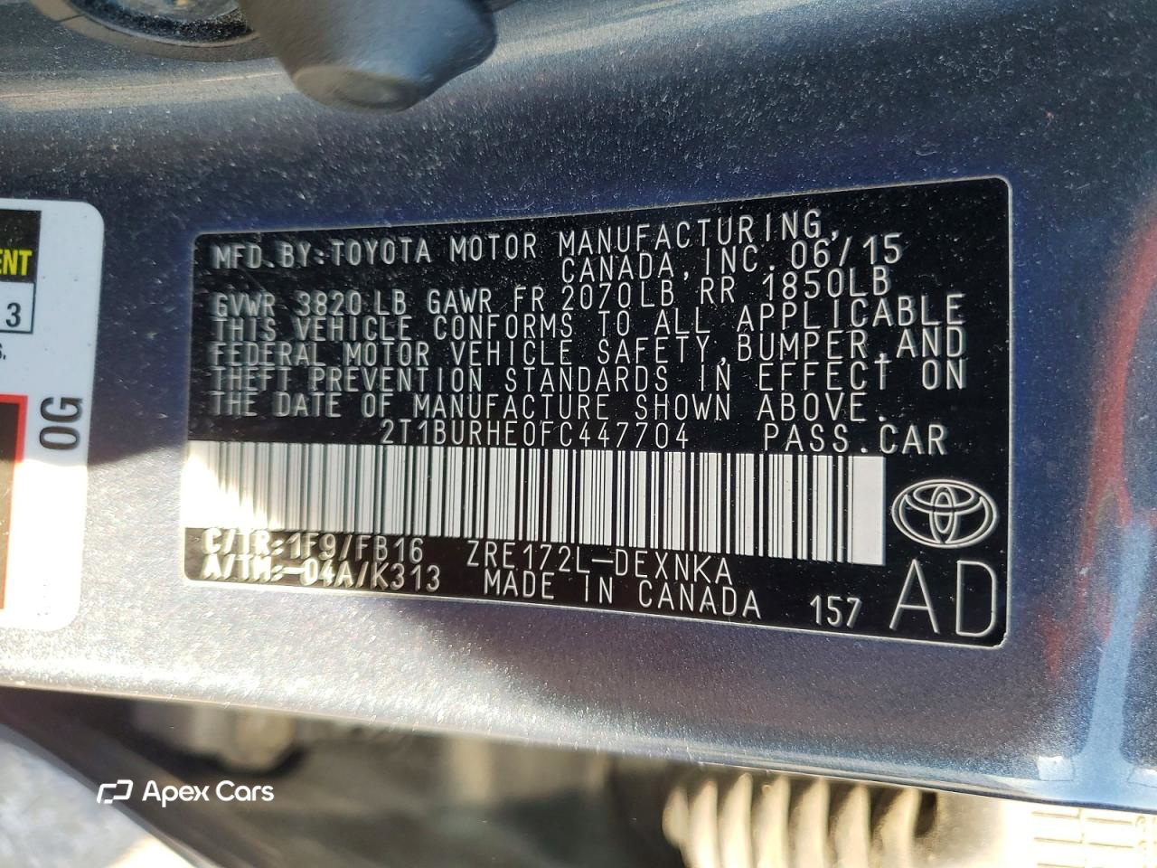 Toyota Corolla 2015