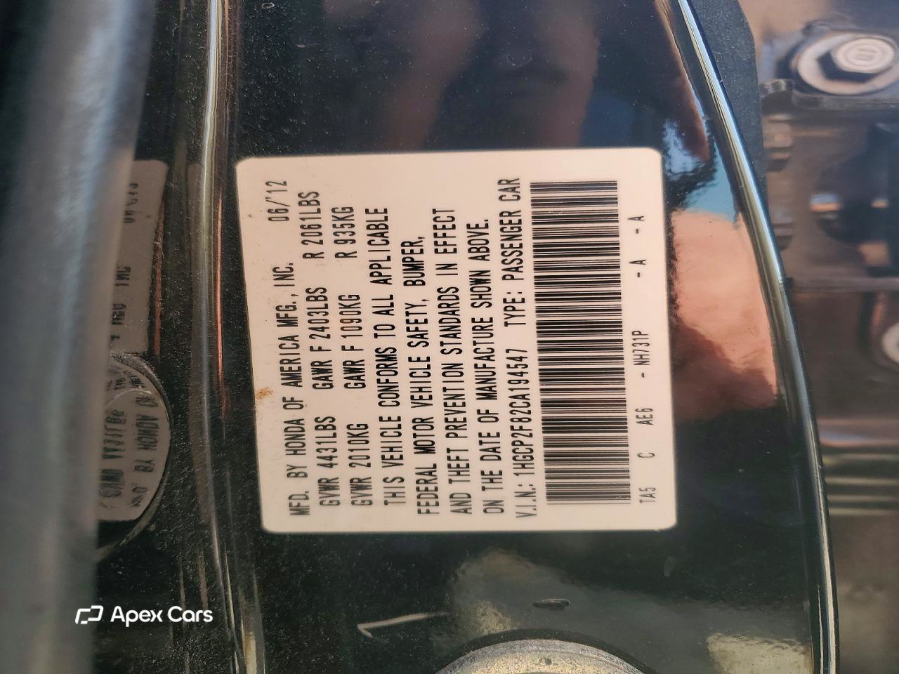Honda Accord 2012