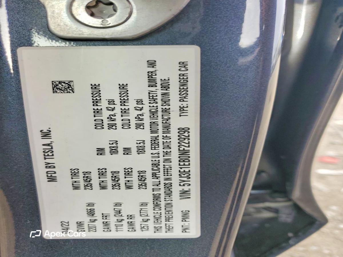 Tesla Model 3 2022