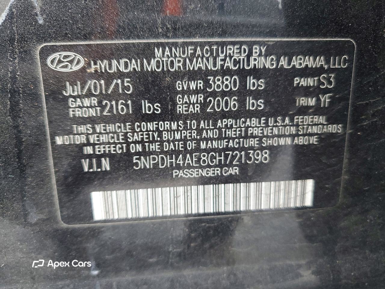 Hyundai Elantra 2016