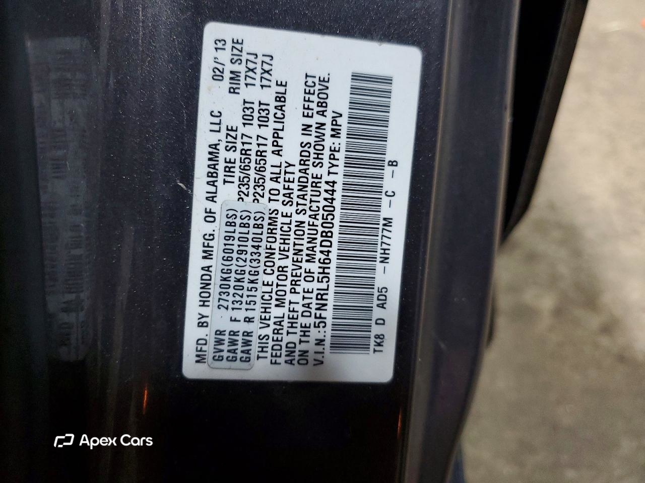 Honda Odyssey 2013