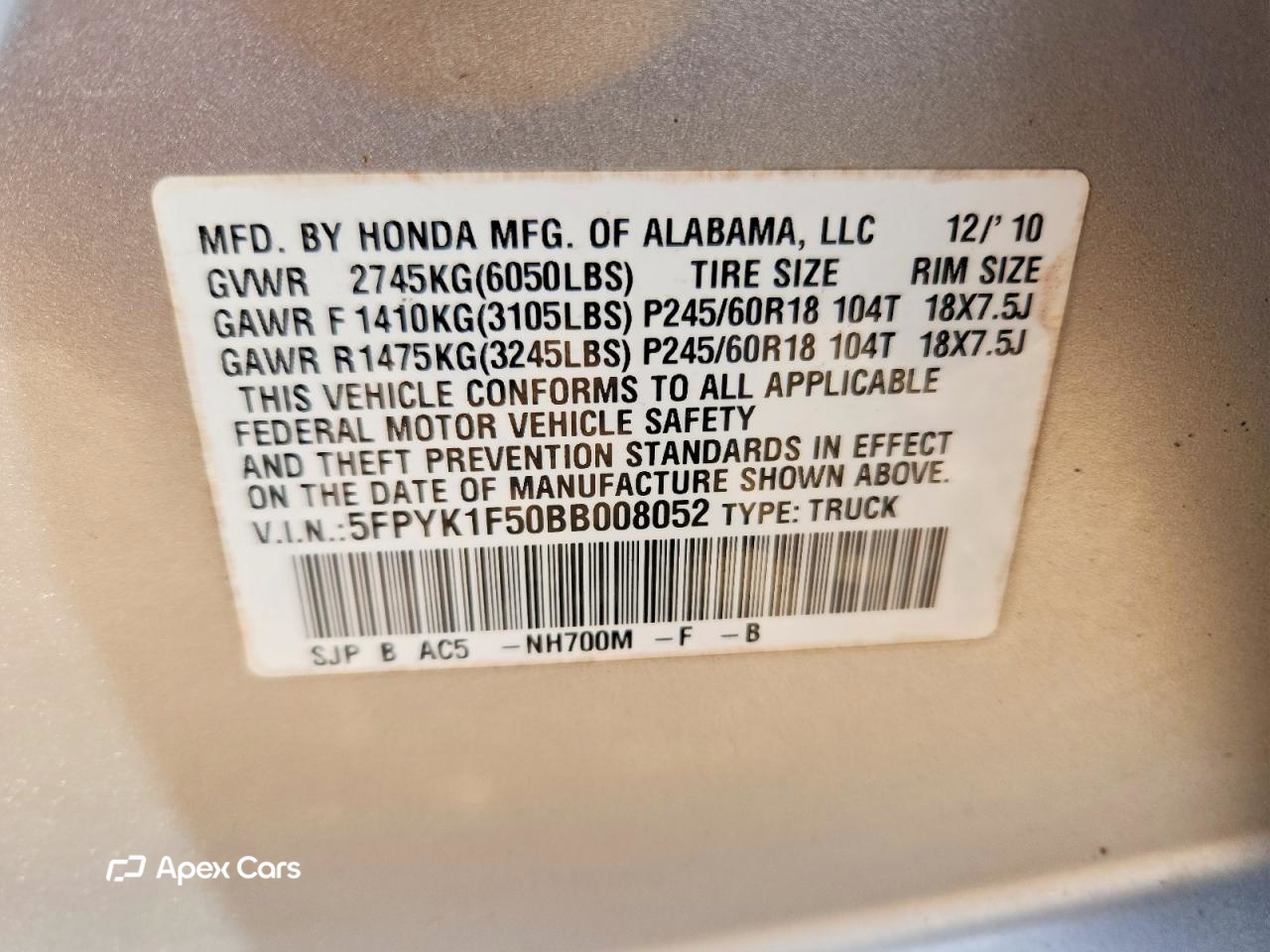 Honda Ridgeline 2011
